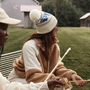 🛍 OFFLINE By Aerie Knit Pom Beanie - Horizon - Buy2Get1 FREE